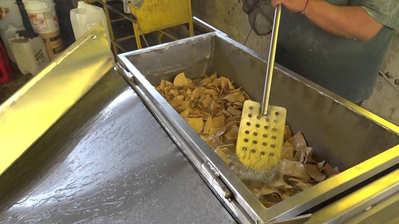 Freidora de volteo tamaño Jumbo para totopos, botanas y frituras
