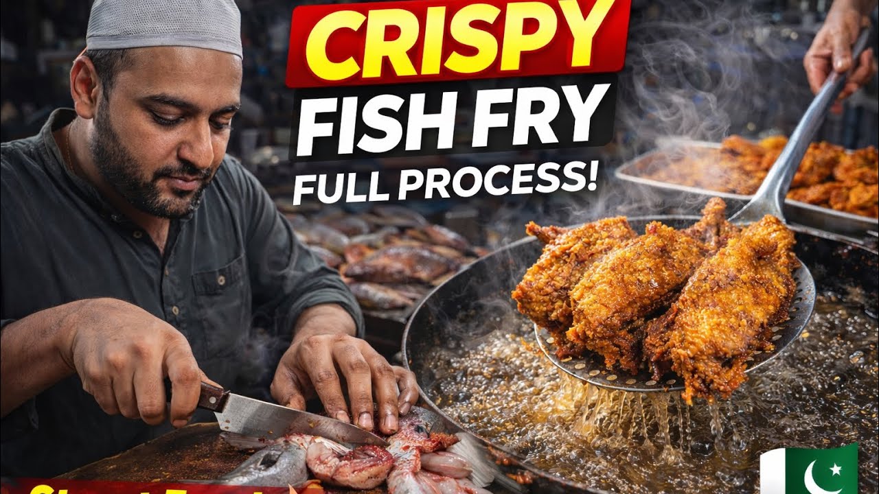 Crispy Fish Fry | Pakistani Street Food Full Process 🔥🐟