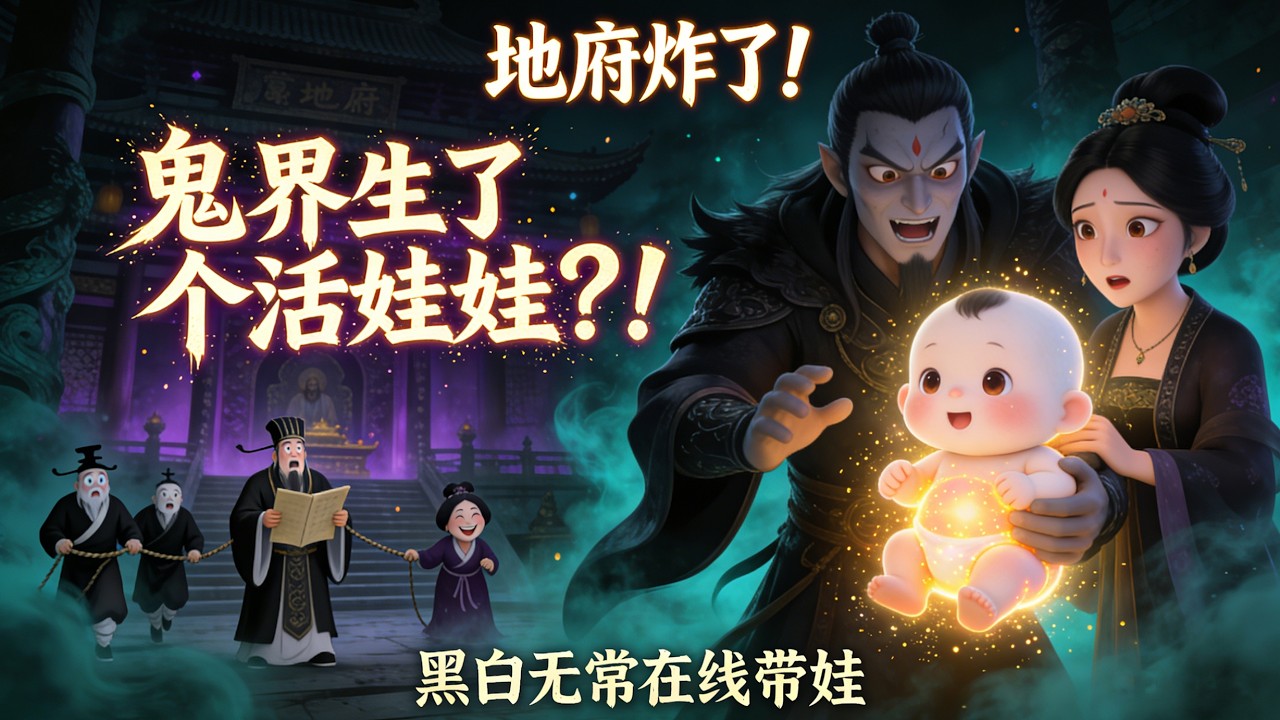 【FULL】🔥《黑白彼岸》鬼夫妻竟生下活娃娃？ 整個地府直接炸鍋！#小說#動畫#漫剧#智绘