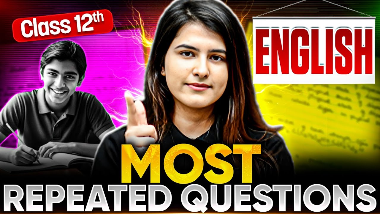 MP Board Class 12 English - Most Repeated Questions 🔥| Board 2026 Preparation | Jigya Ma'am