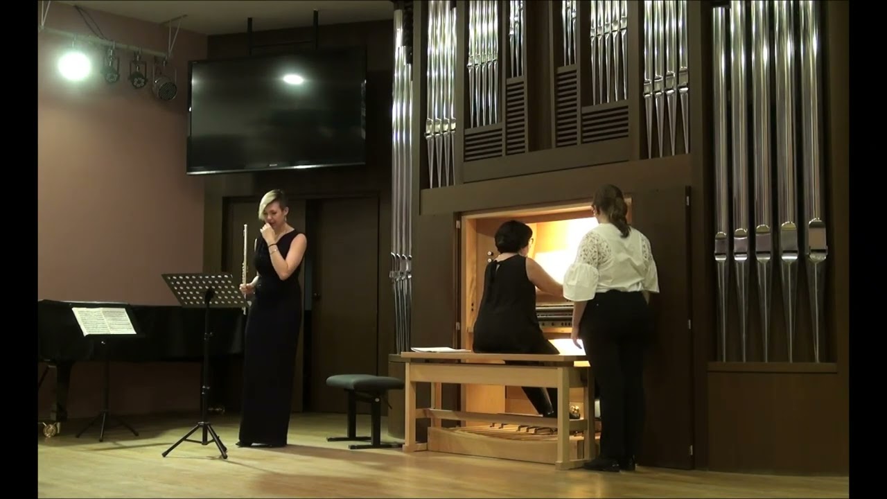 Дж.Платти. Соната для флейты и баса континуо, op.3 no.3. Зоя Вязовская (флейта), Лили Мгерян (орган)