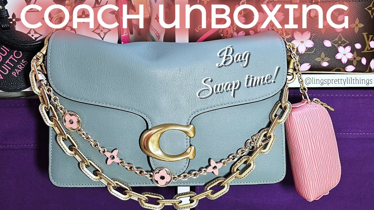Распаковка новой сумки Coach • Обмен сумками • Что скажешь?! Сумка Chain Tabby 26 через плечо, цв...