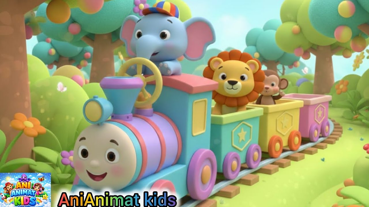 Humpty Train Learning kids | Colour  songs | Lattets Rhyme Epi-47 | Ani Animat Kids & Nursery Rhyme