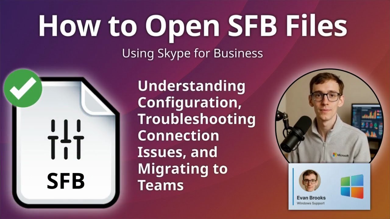 Как открыть файлы SFB (Skype for Business)