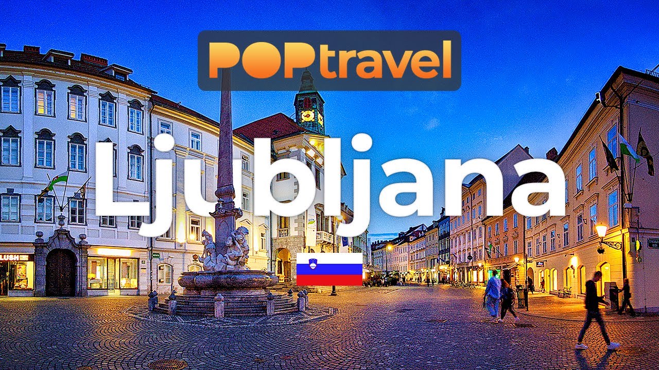 Walking in LJUBLJANA / Slovenia 🇸🇮- Evening Tour (May 2022) - 4K 60fps (UHD)