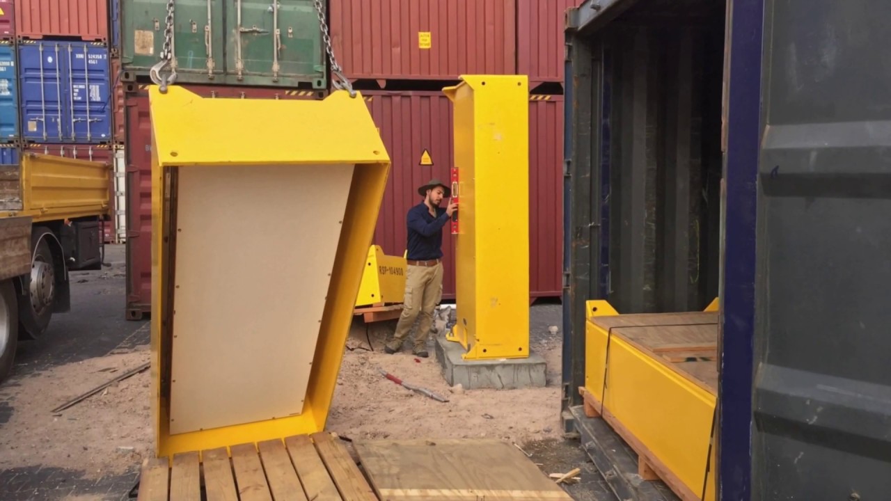 Exploranium Radiation Portal Monitors (RPMs) Installation Part1