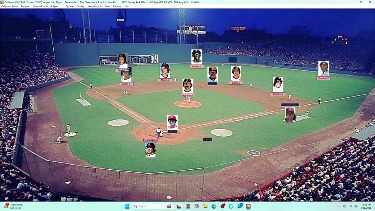 Action PC Baseball 8-26-75 California at Boston