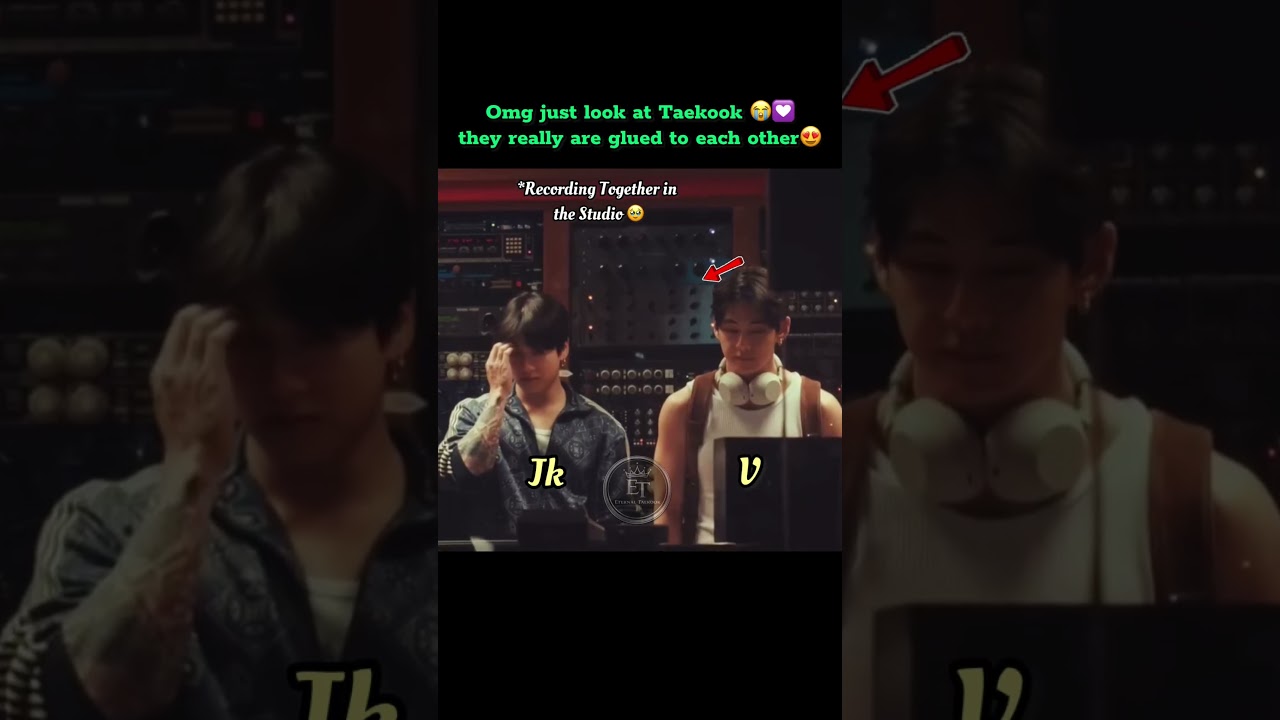 LOOK AT THEM 😭💜Taehyung & Jungkook are always glued to eachother 🥰😌