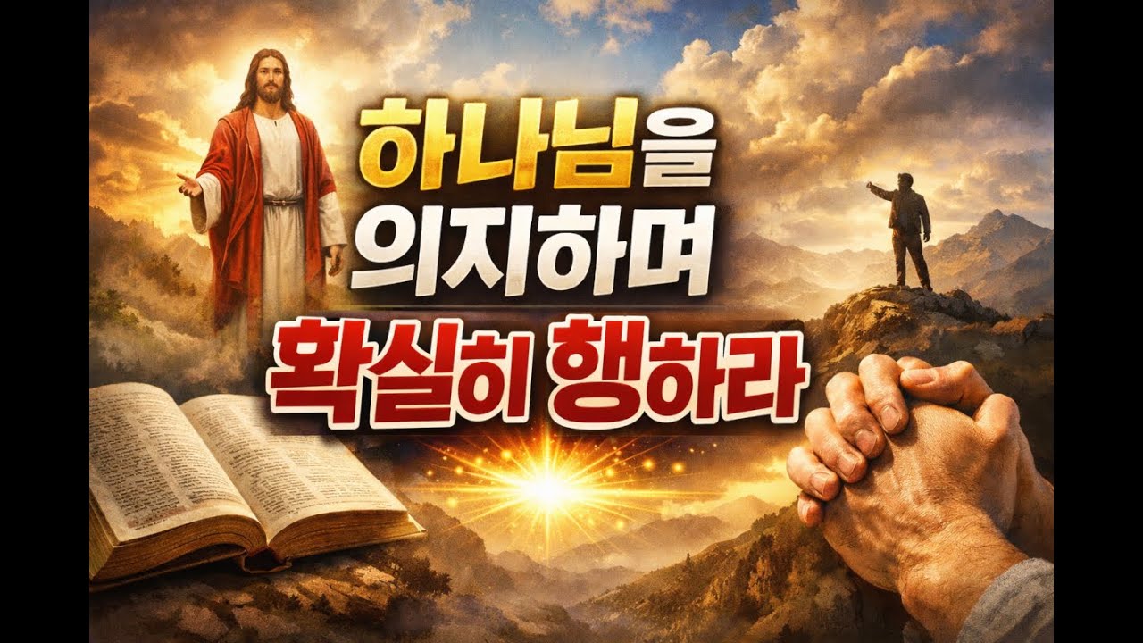 하나님을 의지하며 확실히 행하라