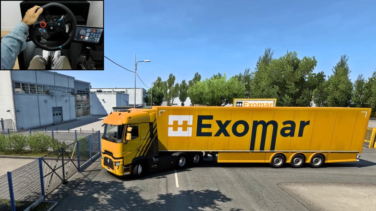 Transporting fruits - Renault T | Euro Truck Simulator 2 | Logitech G29 Gameplay