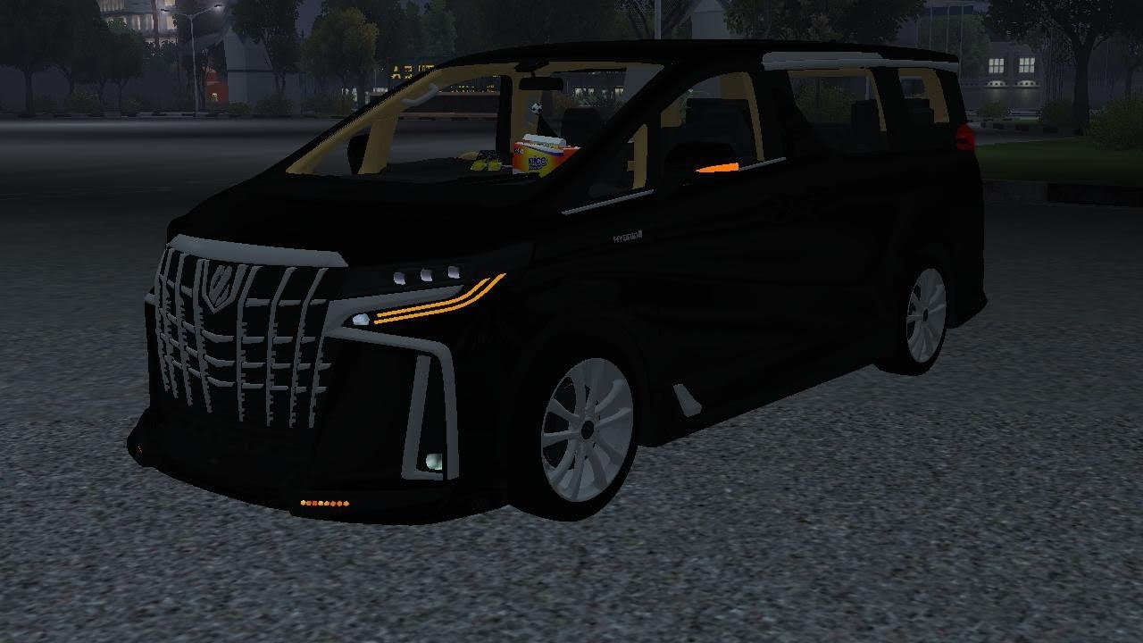 Mod Bussid Toyota Alphard Hybrid 2021 Black Color Non - Sopir Night Drive Bus Simulator Indonesia 💯❗