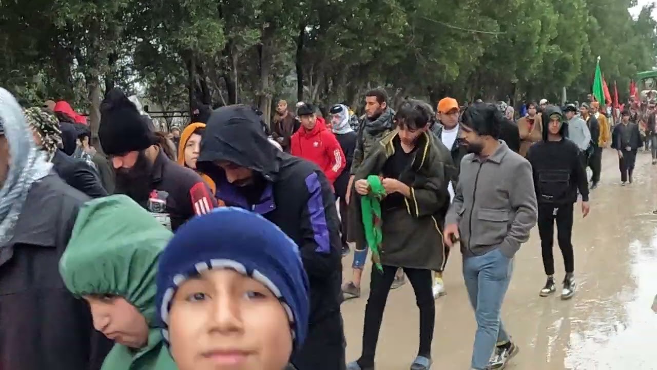المقطع الثاني لاستعراض موكب اهالي ناحية شيخ سعد واسط في مدينتهم شيخ سعد مسيرة الامام الكاظم ع