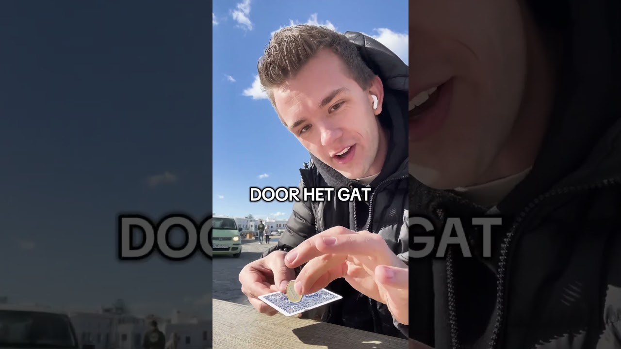 WIN &euro;100 met deze truc! Wanneer probeer jij hem uit?🤯#magic #magician #goocheltruc #goochelen