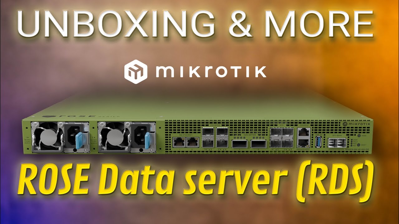 Unboxing and more - MikroTik ROSE Data server (RDS)