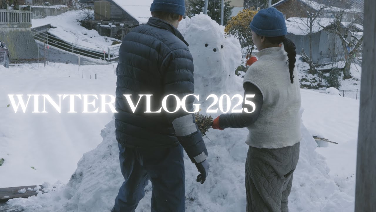 🎍WINTER VLOG 2025🎍 | Making firewood🪵 | Winter tires🛞 | Sledding⛄️ | Hügelkultur🦠 | Hot spring♨️