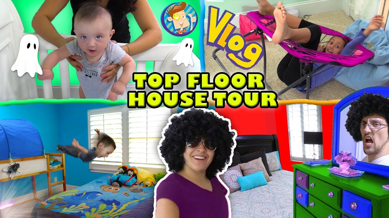 HOUSE TOUR 1 0  The Top Floor w  Lexi, Shawn, Chase, Mom & Dad Rooms FUNnel Family Vlog