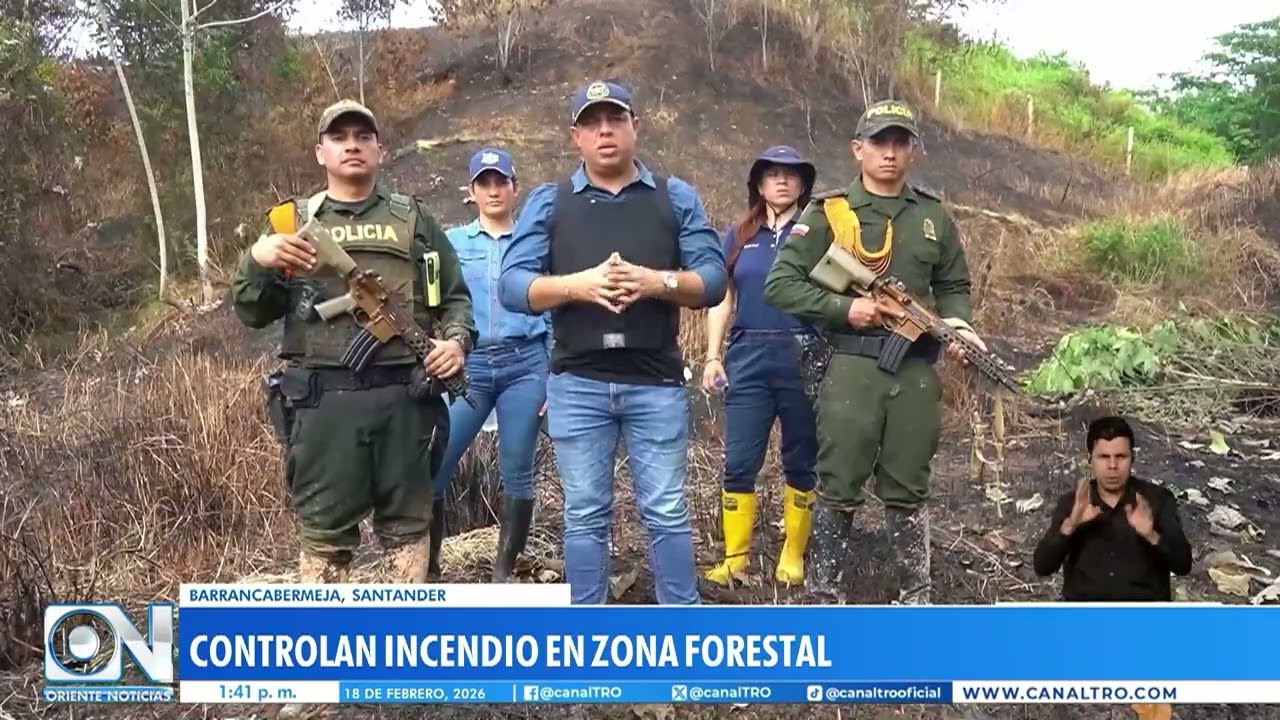 ¡Fuego cerca de viviendas! Incendio forestal encendió las alarmas en Barrancabermeja