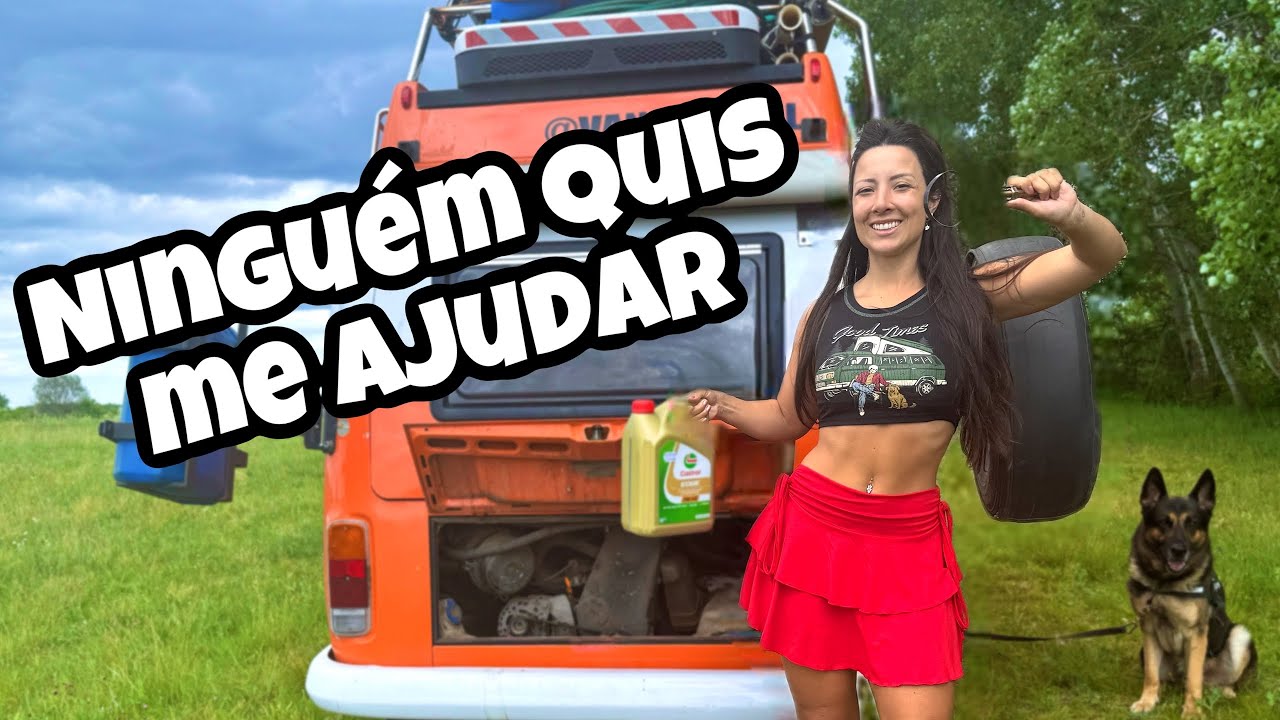 TROCANDO OLEO da KOMBI 👀 | Vanlife Real de campervan Kombi na hungria  Ep 451