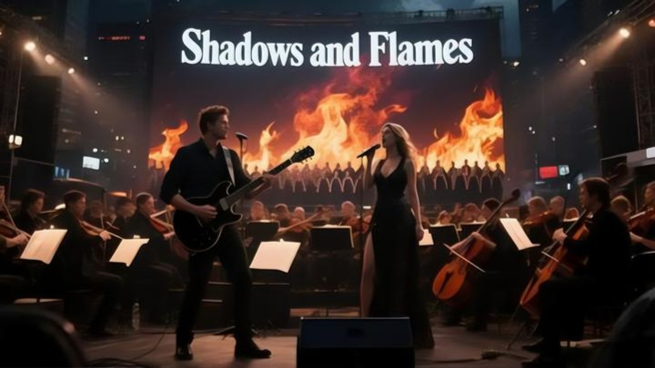 🔥 Shadows and Flames – Epic Symphonic Rock Anthem | Official Lyrics Video