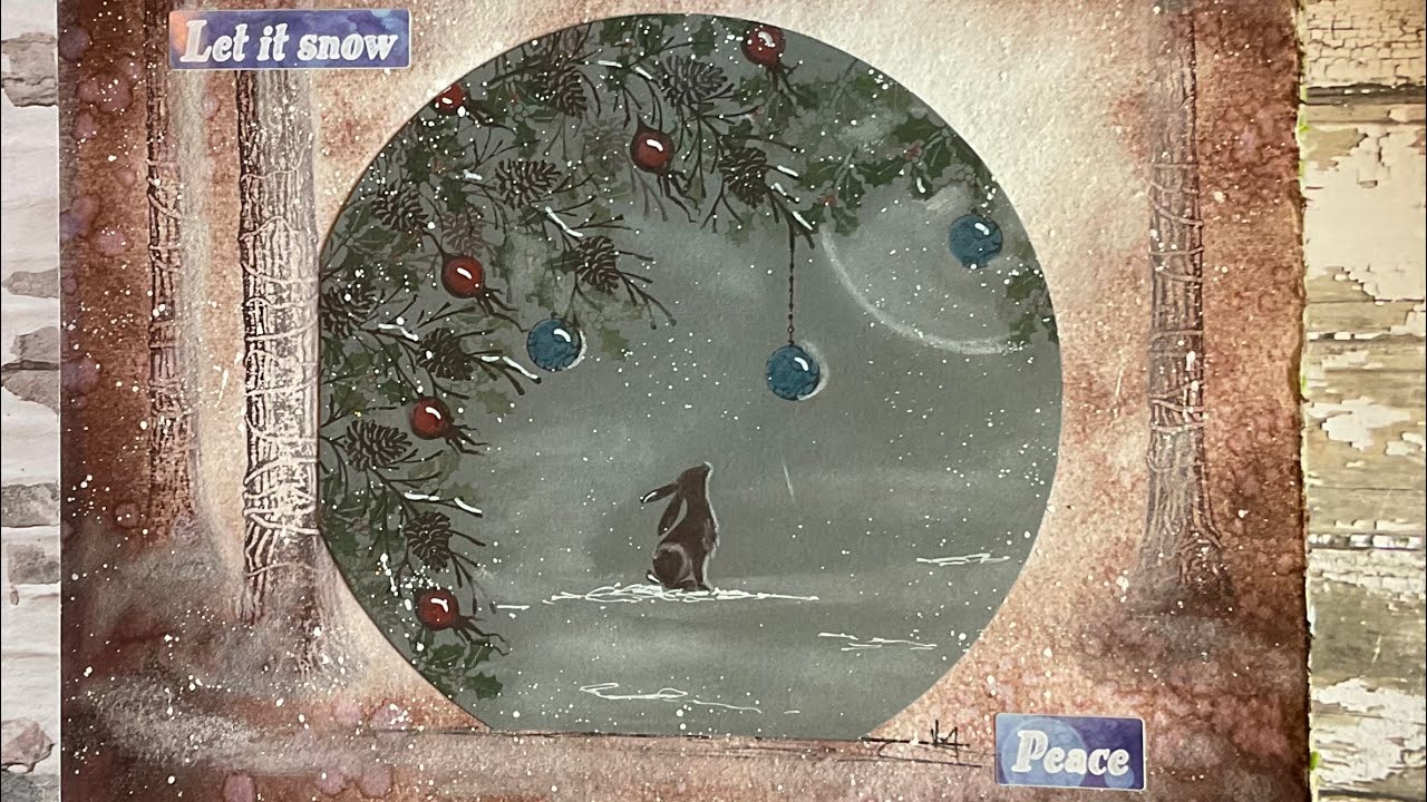 Mindful Monday With Some Snow Falling by Jo Rice #laviniastamps #journalling