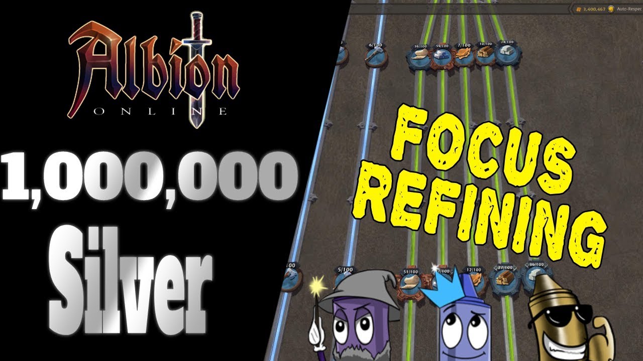 Albion Online | Money Making | Focus Refining - How I make 1Million in 20 Minutes Per Day