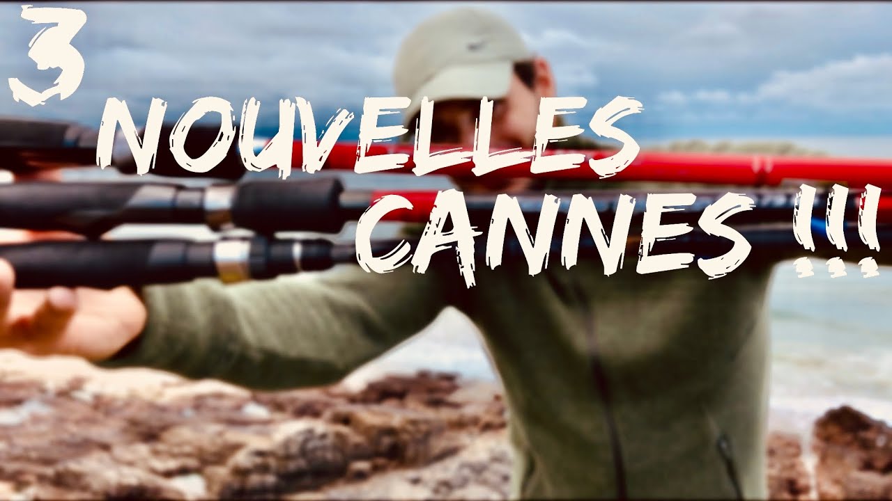 PÊCHE en BORD de MER : Mes 3 NOUVELLES CANNES !!!