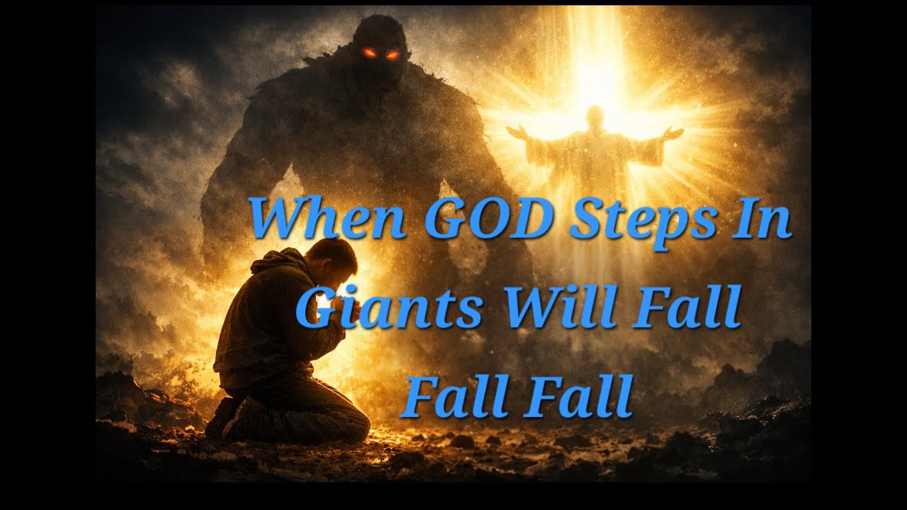 When God steps in, giants don’t stand a chance. Giants will fall, fall, fall. 🙌🔥