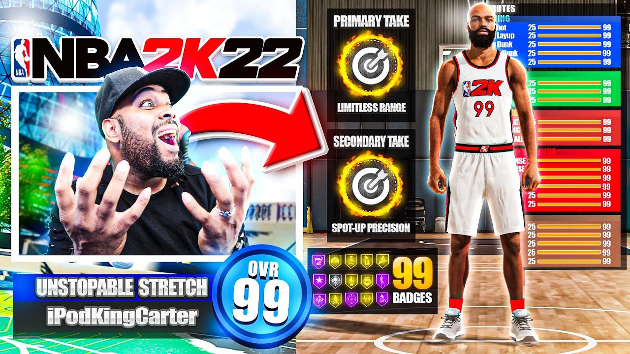 NBA 2K22 - The Unstoppable 2-Way Stretch Glass Cleaner Creation | iPodKingCarter