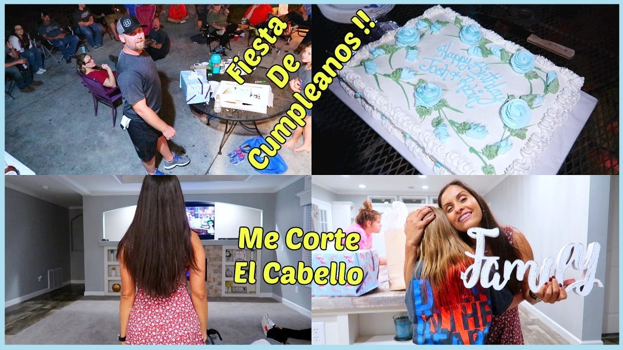 Festejando El Cumpleaños de Mr.Gringo 🥔🎂Me Corte El Cabello 😳- ♡IsabelVlogs♡