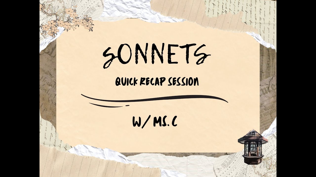 Renaissance Sonnets Recap (E2H)