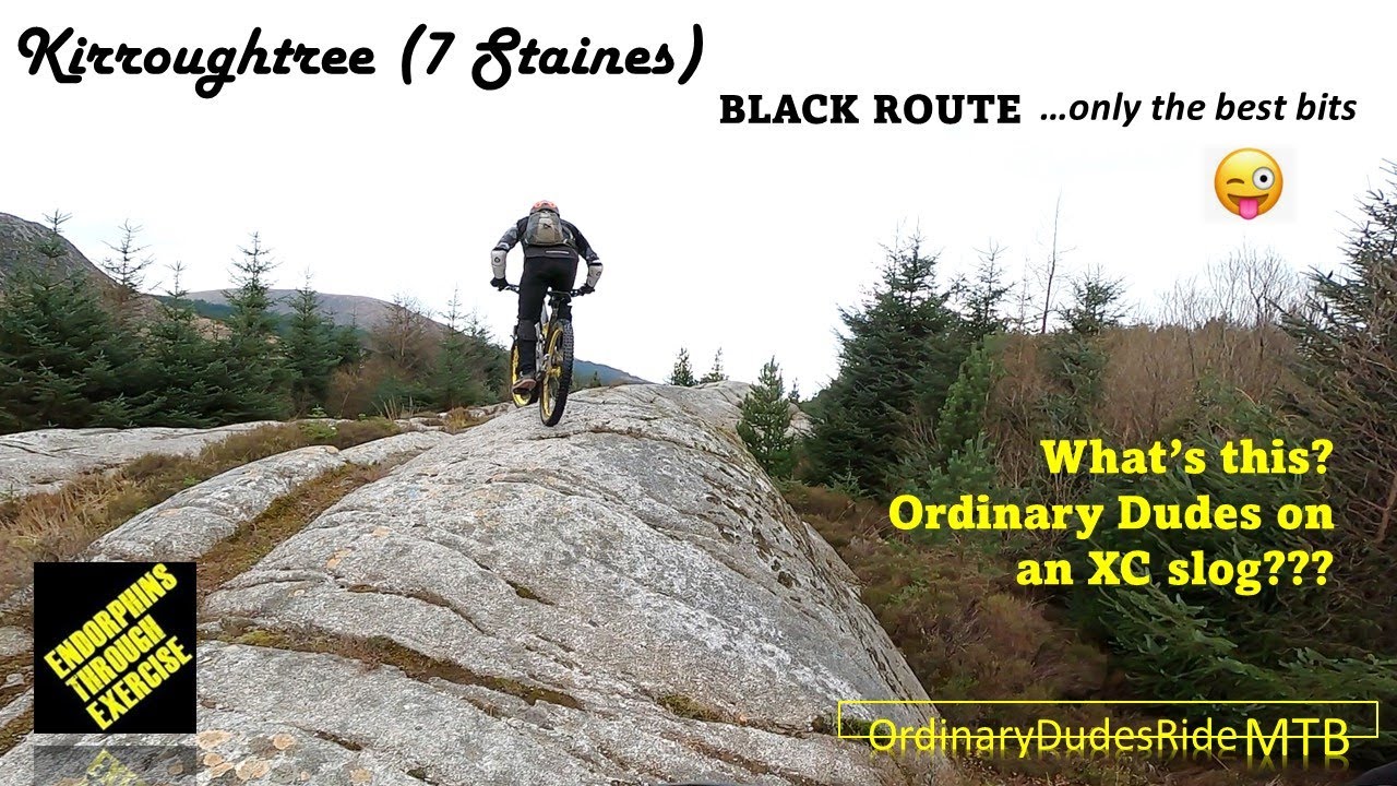 KIRROUGHTREE Black Route (best bits only!) 7 Staines MTB Singletrack mountain biking.