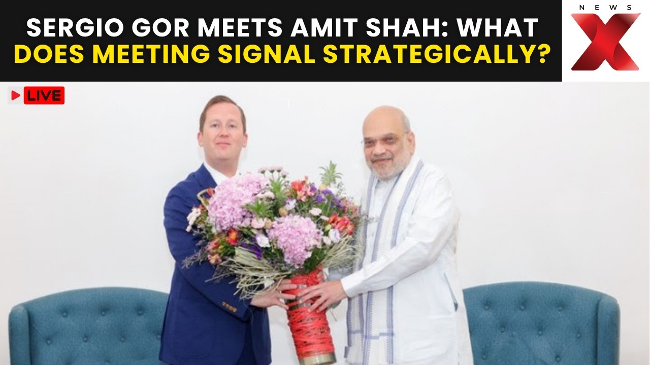 Sergio Gor Meets Amit Shah LIVE: What does meeting signal strategically? | NewsX
