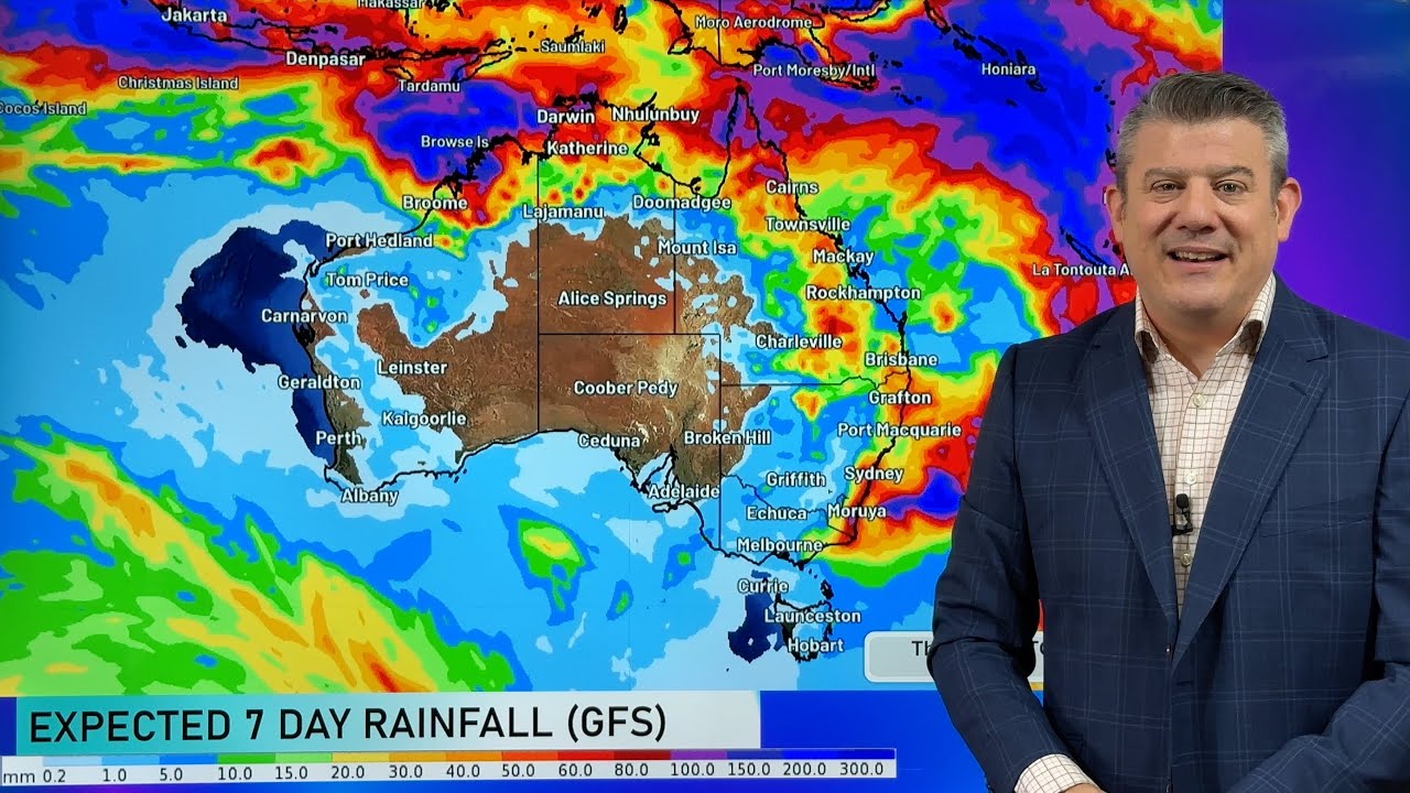 Oz: 2 tropical lows to monitor, windy at times for southern/eastern areas