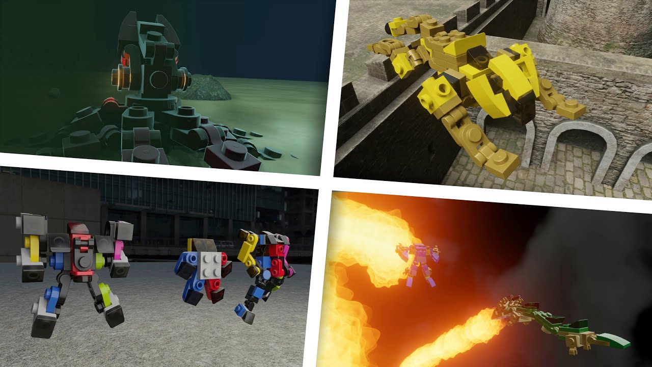 Brickmecha LEGO роботы-трансформеры, анимация, подборка 40