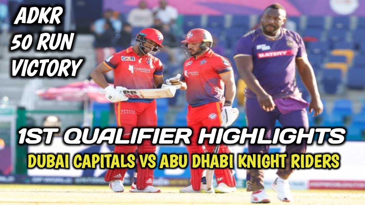 ILT20 2026 1st Eliminator Match | ADKR vs Dubai Capitals Highlights | Sunil Narine 3/12