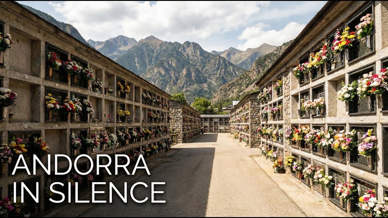 🇦🇩 What is the New Cemetery of Andorra la Vella like? | Discover Andorra (Ambient Sound)