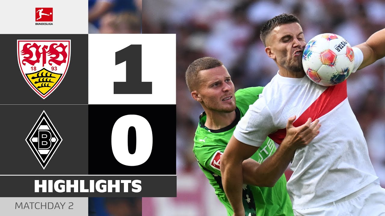 Joker Scores In Home Debut! | VFB STUTTGART - BORUSSIA M'GLADBACH | Highlights | MD2 – Bundesliga