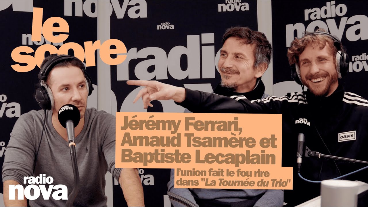 Arnaud Tsamère, Baptiste Lecaplain et Jérémy Ferrari dans "La Tournée du Trio"