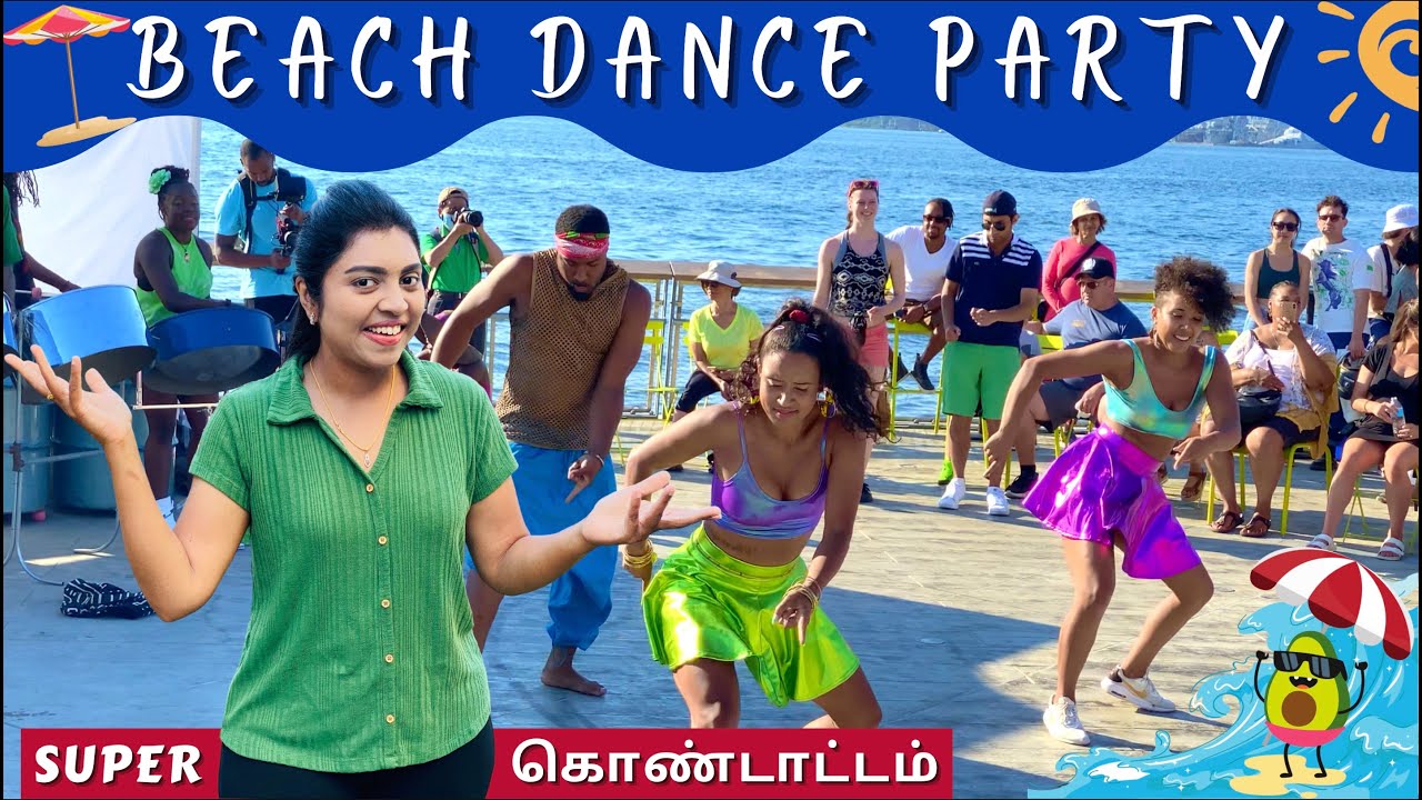 அமெரிக்கா Beach-ல் ஆட்டம் பாட்டம் கொண்டாட்டம் | Beach Dance & Restaurant | Seattle Pier | Tamil VLOG