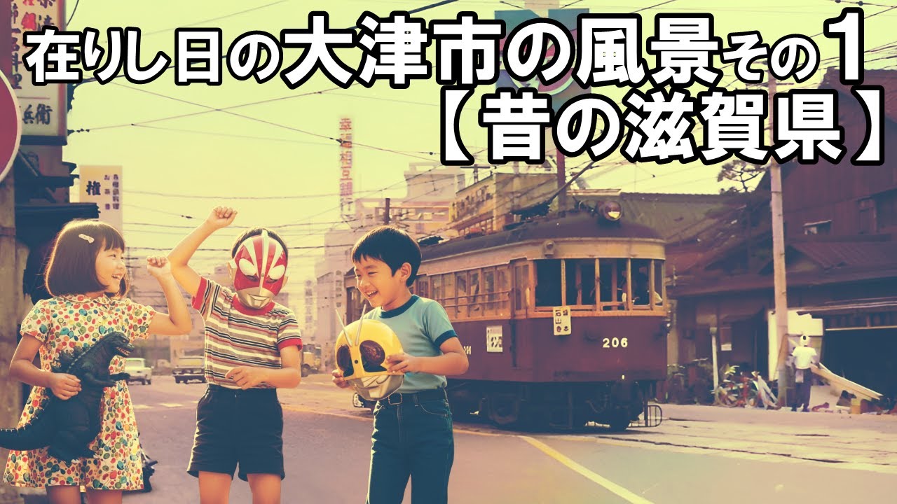 在りし日の大津市の風景その１【昭和の滋賀県032】Scenery of Otsu City in the past, part 1