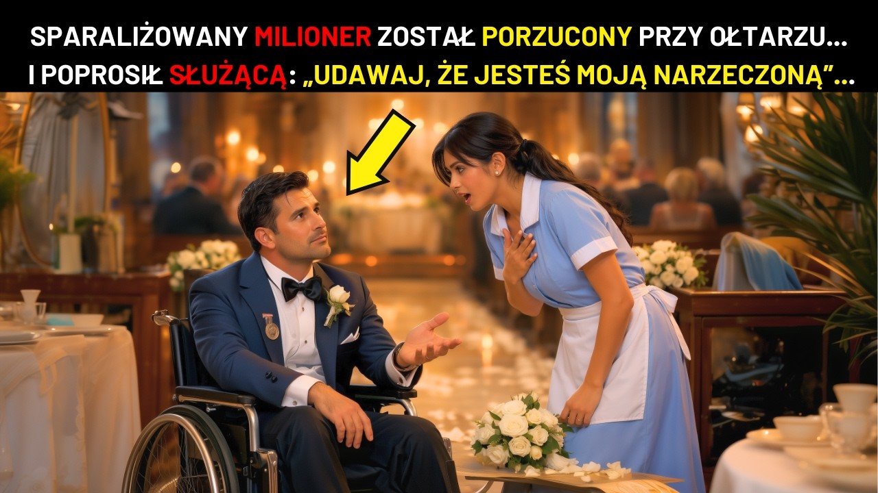 PARALIŻOWANY MILIONER PORZUCONY PRZY OŁTARZU... POWIEDZIAŁ SŁUŻĄCEJ: 'UDAWAJ, ŻE JESTEŚ NARZECZONĄ'