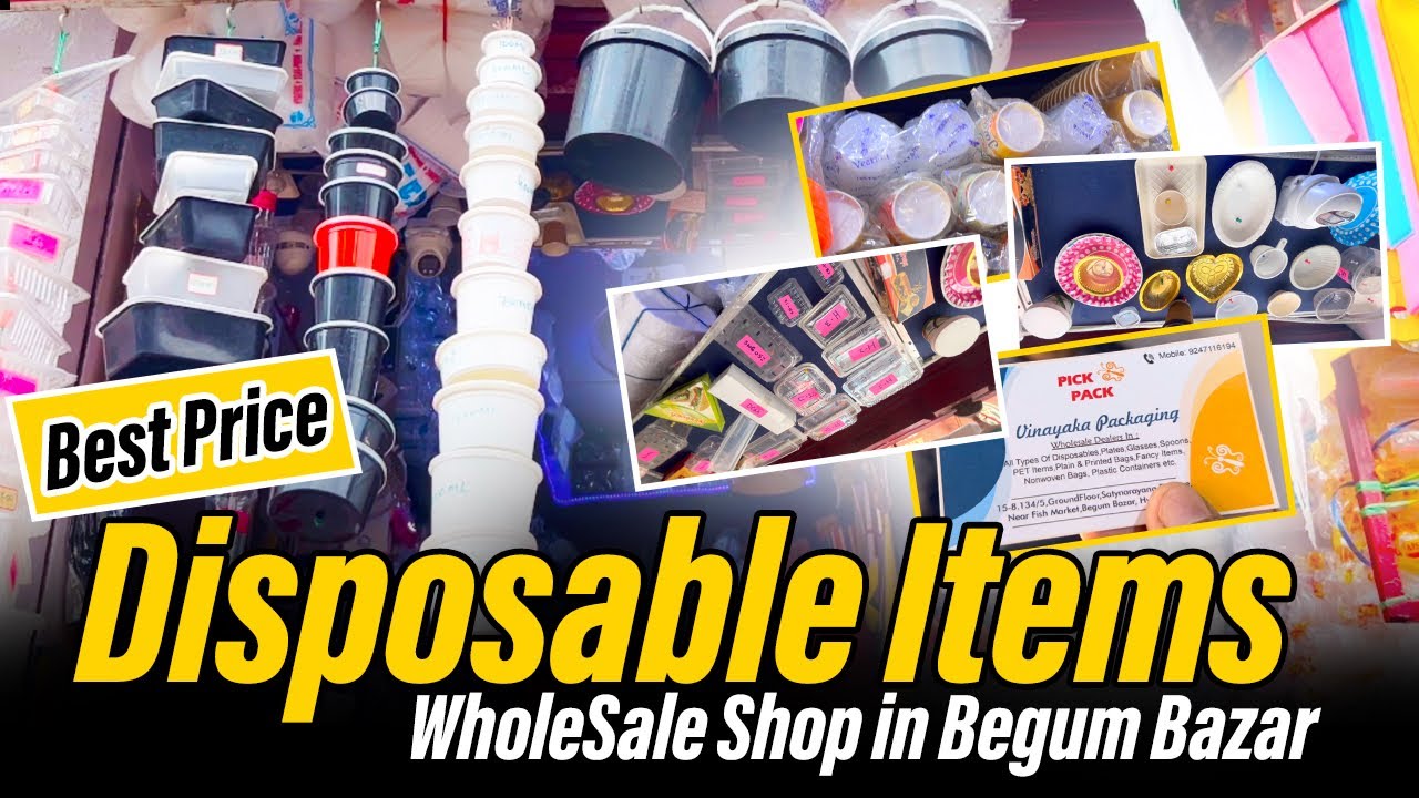 Best Disposable Items WholeSale Shops in Hyderabad | Vinayaka Packaging 