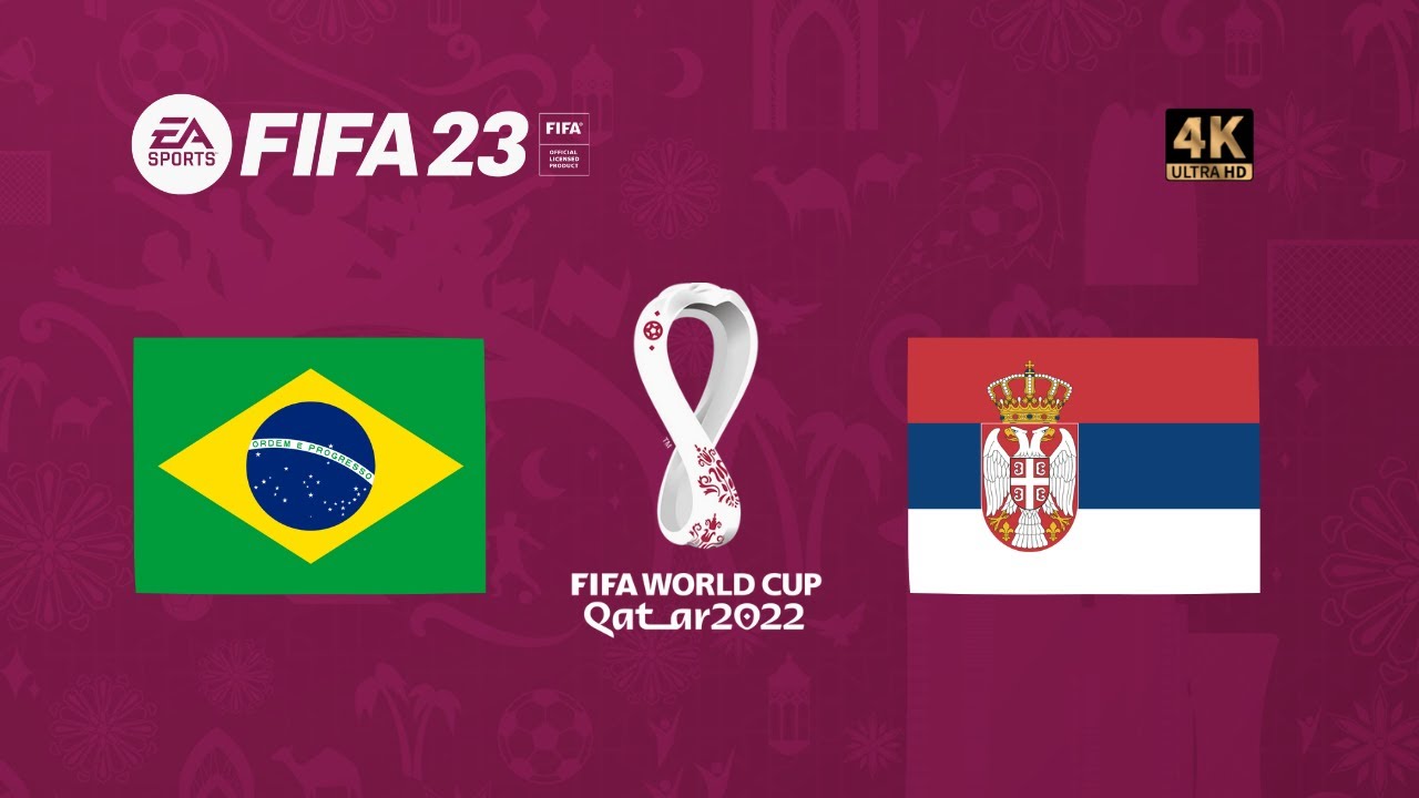 Brasil x Sérvia | FIFA 23 Gameplay Copa do Mundo Qatar 2022 | Final [4K 60FPS]
