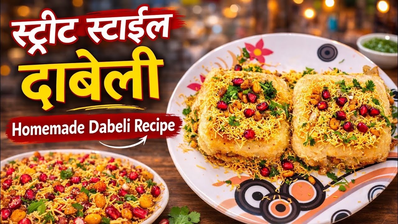 बघता क्षणी तोंडाला पाणी सुटणारी स्ट्रीट स्टाईल कच्छी दाबेली | झटपट आणि चविष्ट रेसिपी |  KacchiDabeli