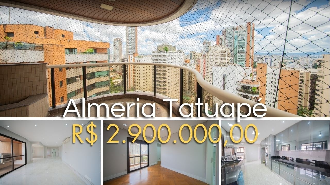 Apartamento alto padrão reformado no Tatuapé – 246 m² | 3 suítes | 4 vagas | Condomínio Almeria