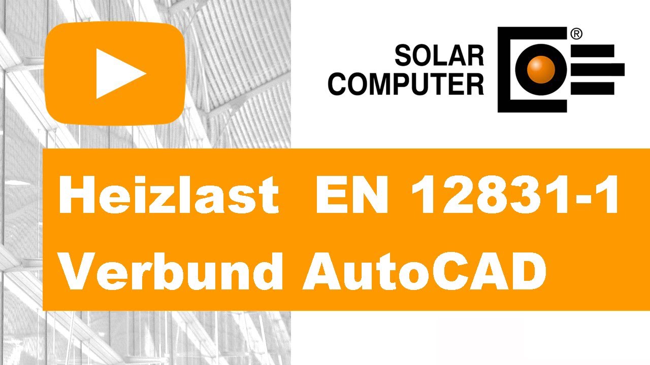 Heizlast EN 12831-1 Verbund AutoCAD MEP