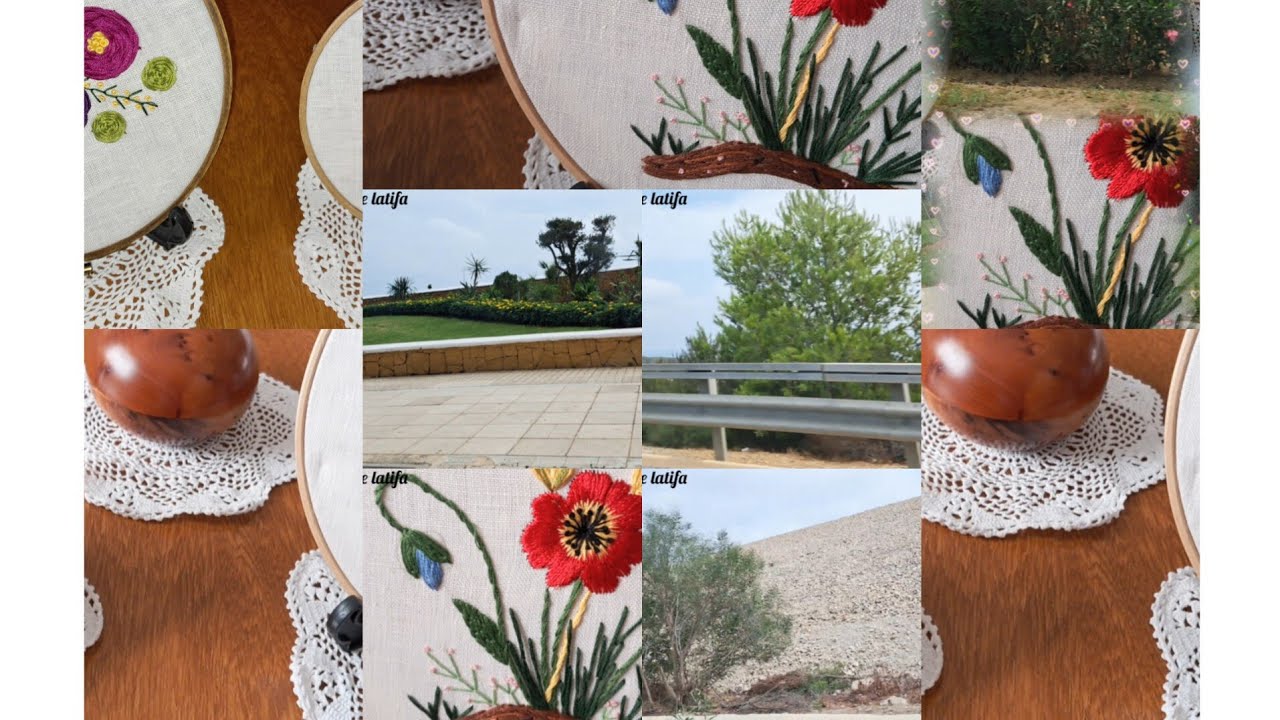 كيفية استخدام الألوان الطبيعية في الطرز مع تناسق ألوان الزهور وألوان الطبيعة واستخدام  ألألوان