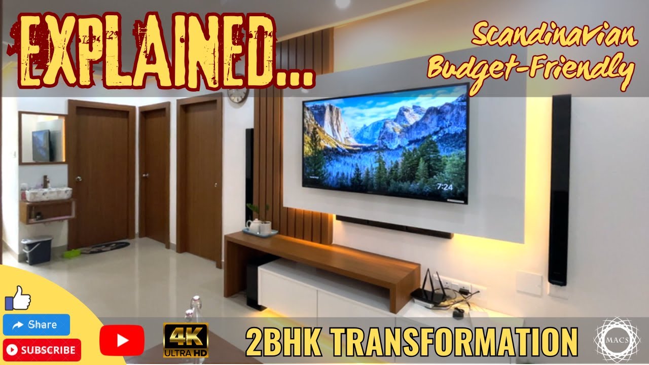 Scandinavian Dream | 2BHK Interior Tour at Eden Meghbalika, Baruipur Kolkata | Minimalist Living