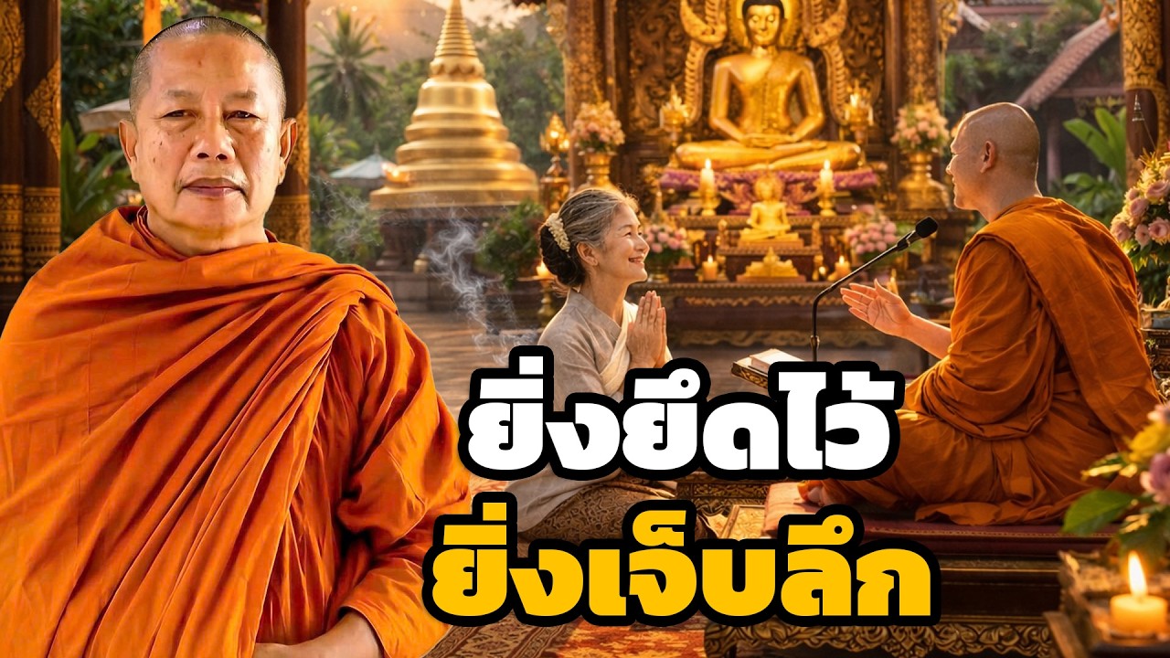 ทุกข์เพราะคุณไม่ยอมปล่อย  ธรรมะคลายทุกข์ พระมหาบุญช่วย ปัญญาวชิโร
