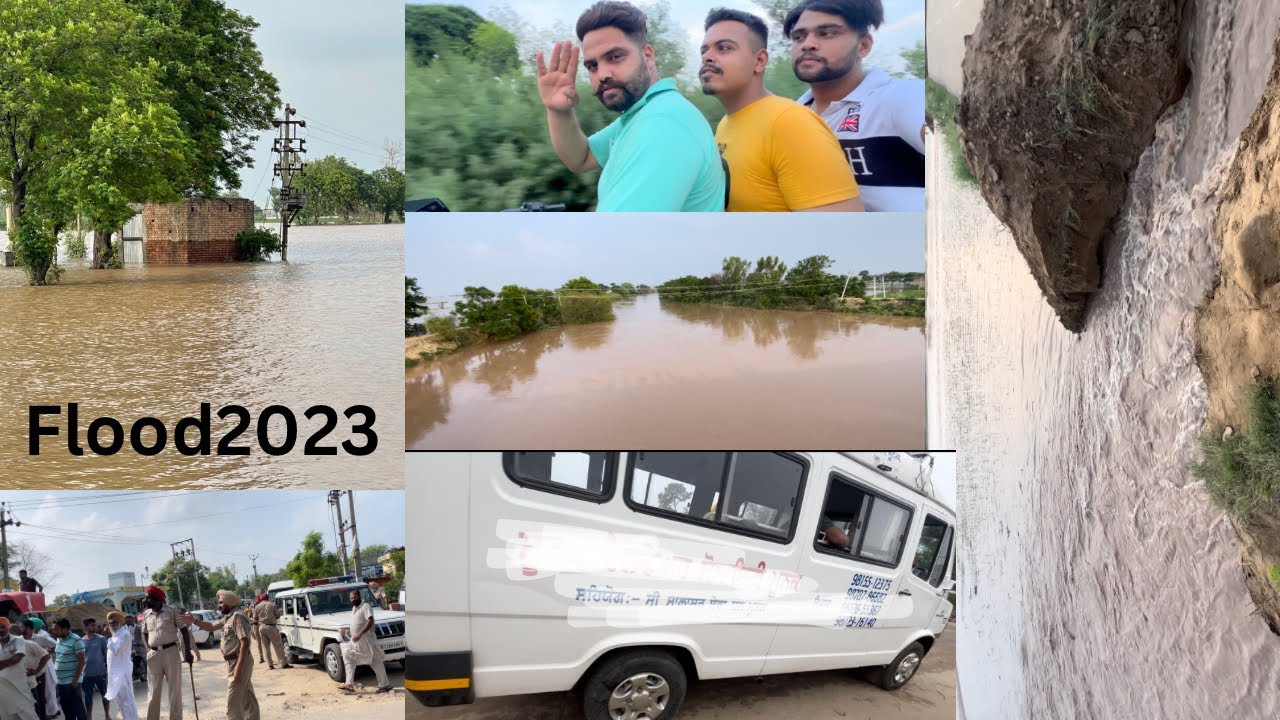 ਮੂਨਕ ਦੇ ਕਈ ਪਿੰਡਾਂ ਤੇ ਪਈ ਘੱਗਰ ￼ਦੀ ਮਾਰ |Punjab flood 2023 ਘੱਗਰ ਦਾ ਕਹਿਰ @Honeygillvlogs64